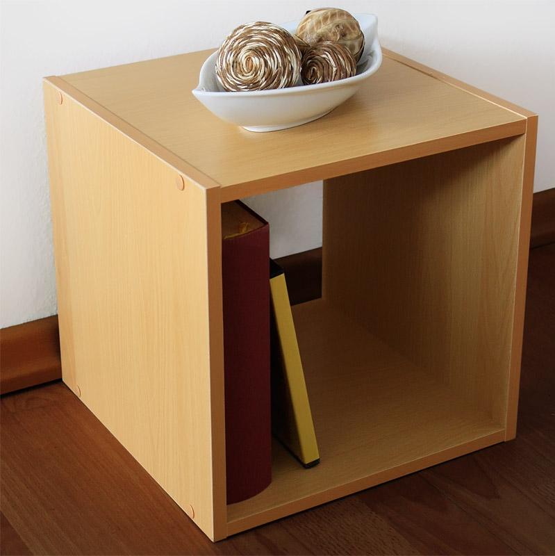 Holzregal Buche 30 x 30 x 30cm NEU★ Bücherregal Würfel Regal Holz hell